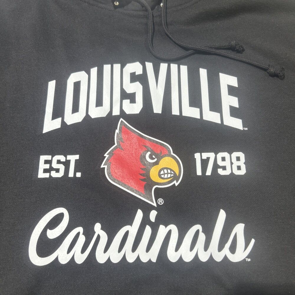 Gameday Couture Louisville Cardinals Studded Hoodie Womens Large Black NWT - Picture 6 of 13